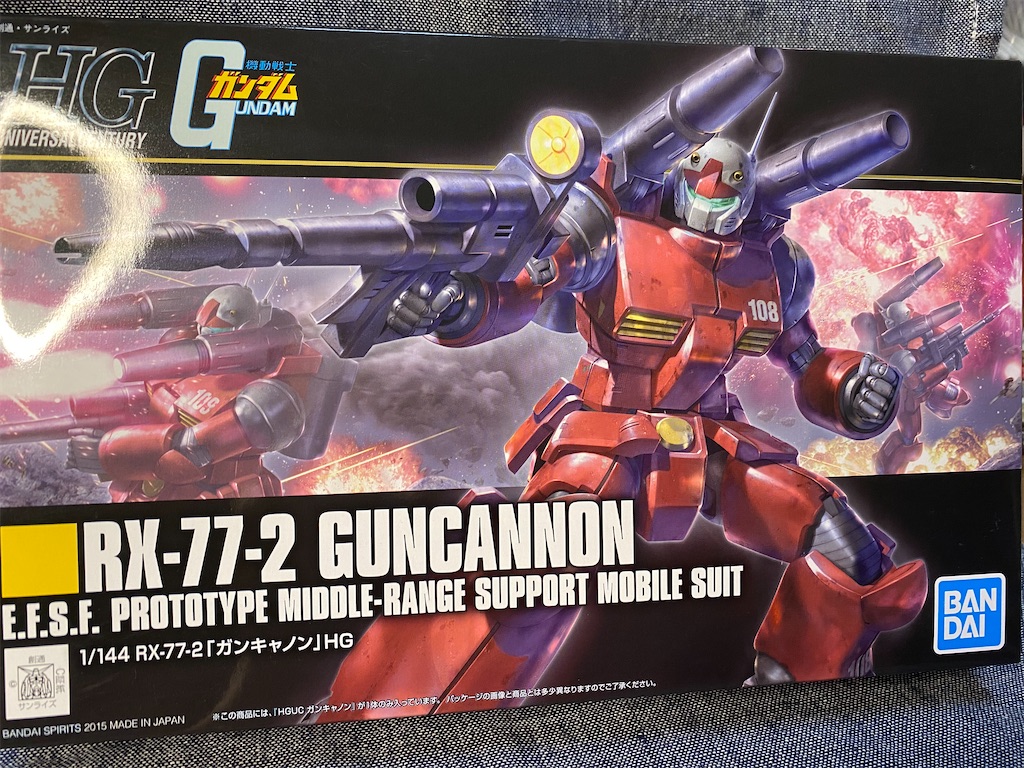 Hguc Rx 77 2 ガンキャノンを作りました その１ カメラ屋元公式中の人 アオキのブログ