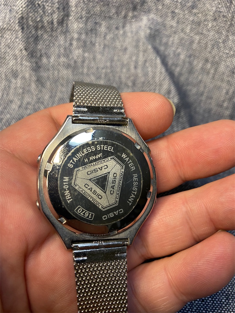 希少　CASIO CASIOTRON 88CR-17 電池新品　稼働品 CASIO CASIOTRON 88CR-17 腕時計 - メルカリ