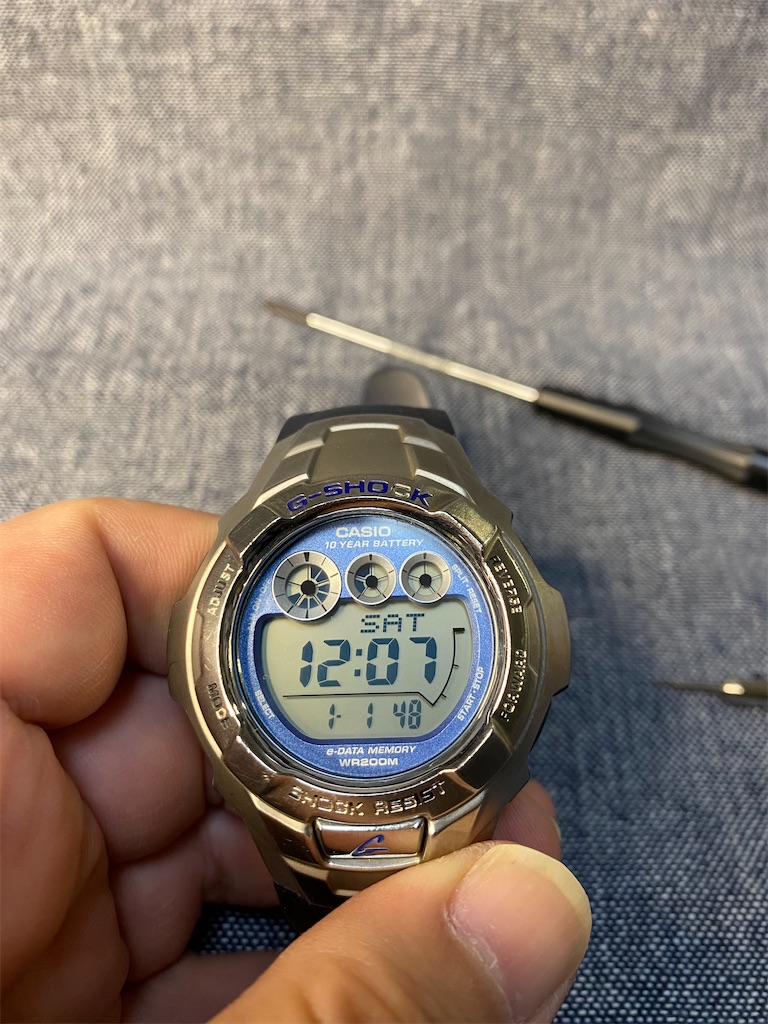 G-SHOCK G-7100の電池交換。 - カメラ屋元公式中の人 アオキのブログ