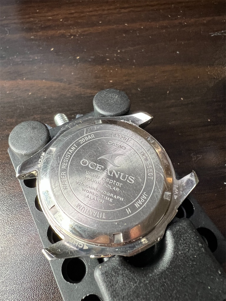 カシオ OCEANUS OCW-650Tの電池交換(未遂)。 - カメラ屋元公式中