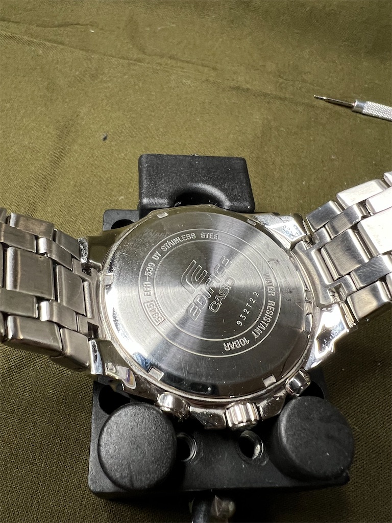 CASIOエディフィスの電池交換 | メンテナンスオプト｜オプト