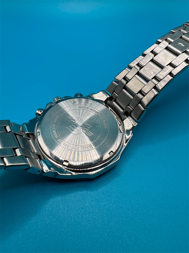 カシオ EDIFICE EFR-539Dの電池交換。 - カメラ屋元公式中の人