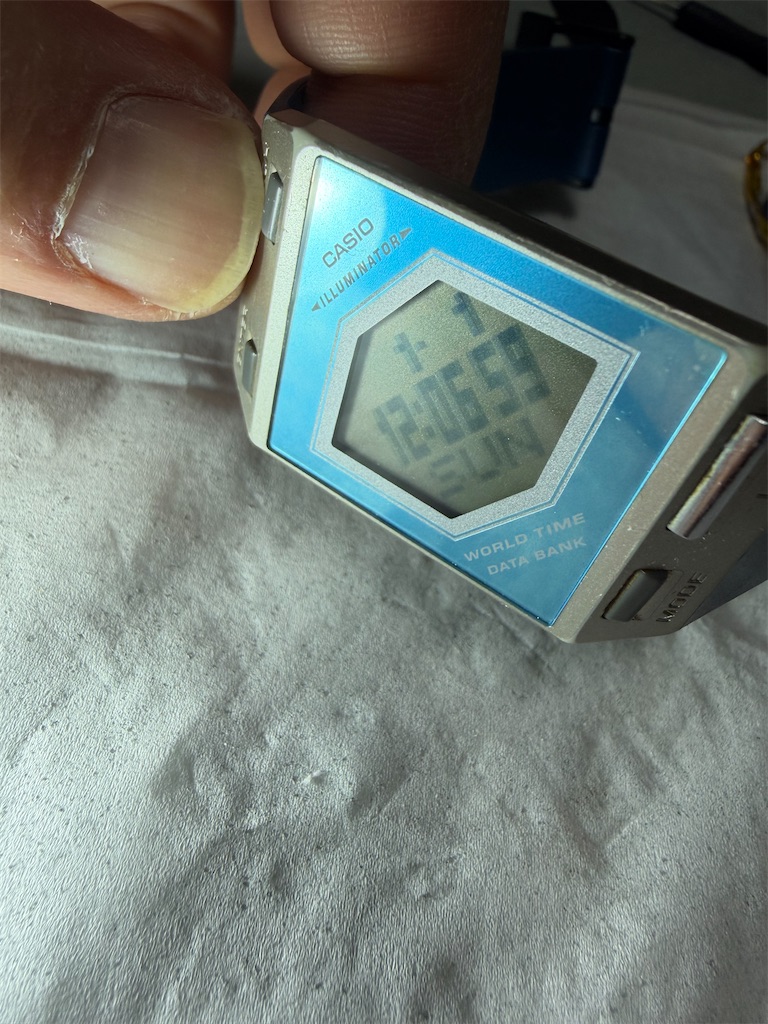 カシオ ペラ FS-00 スカイブルー　動作品　電池交換済み　全体的にきれい Yahoo!オークション - 「カシオ ペラ」アクセサリー、時計の落札相場