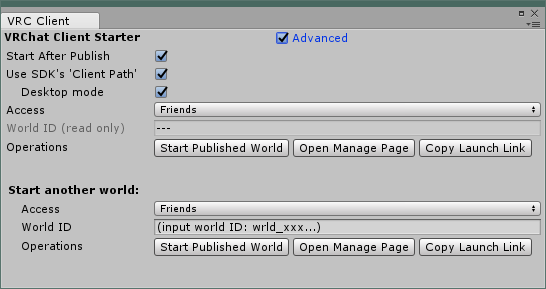 advanced UI mode sample