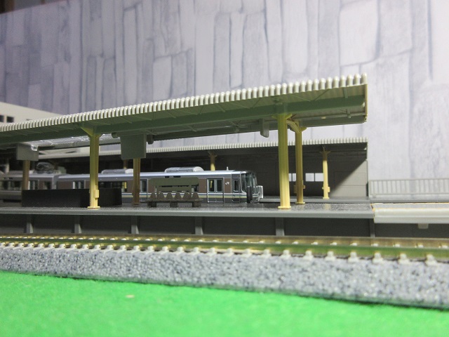 ならまち鉄道 2畳レイアウト カトー近郊形橋上駅舎 - 奈良とならまち鉄道