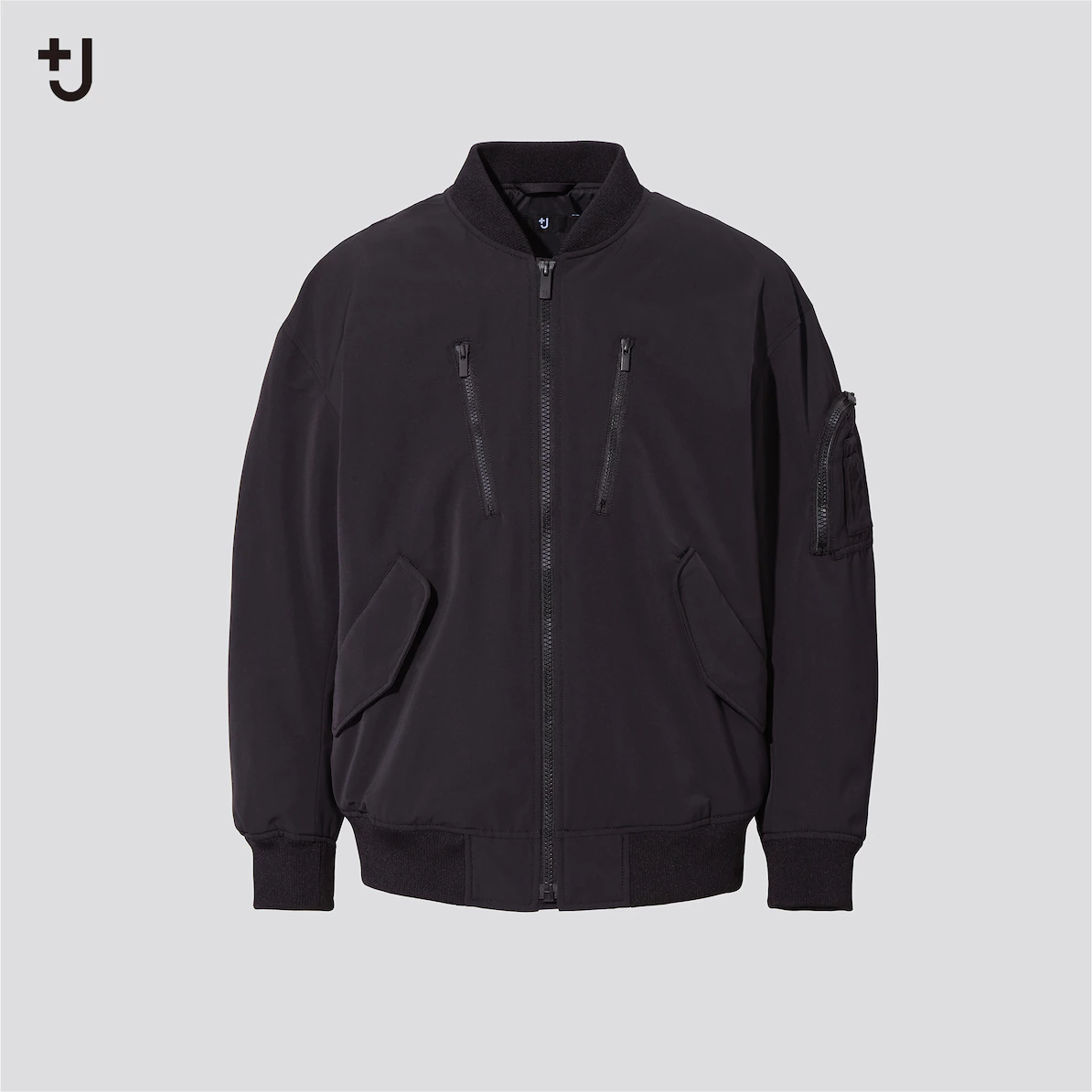 即決希望　ユニクロ×プラスJ MA-1 ブラックジャケット Mサイズ 即決希望 ユニクロ×プラスJ MA-1 ブラックジャケット Mサイズ