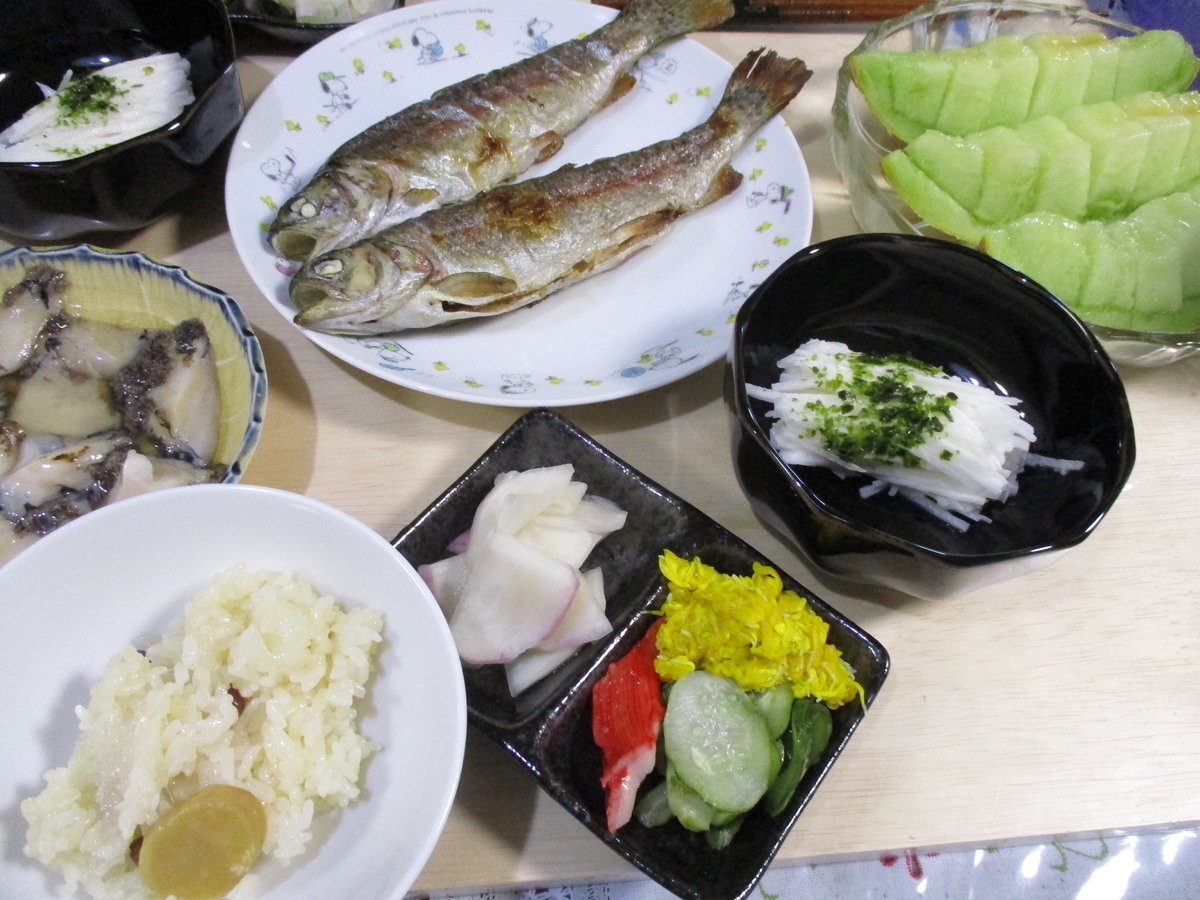 ニジマスの塩焼き Narinattaのスイートプラン