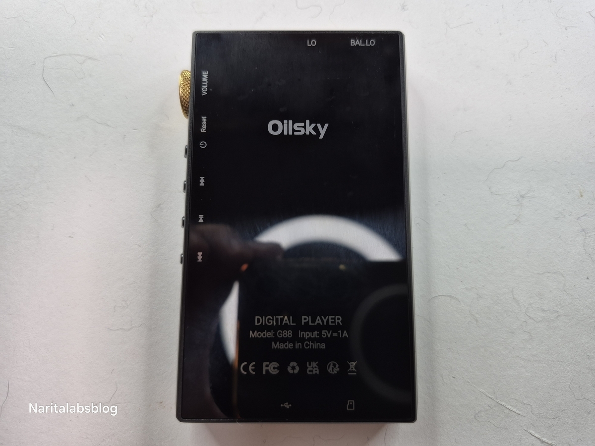 Oilsky G88を買ってみた。音を聴く前からツッコミどころが多すぎるDAP