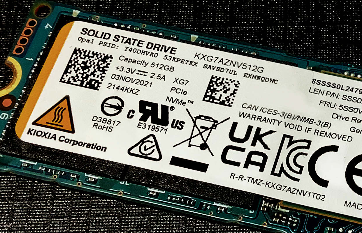 キオクシア製珍品SSD XG7 - なろぐ2 キオクシア製珍品SSD XG7 - なろぐ2