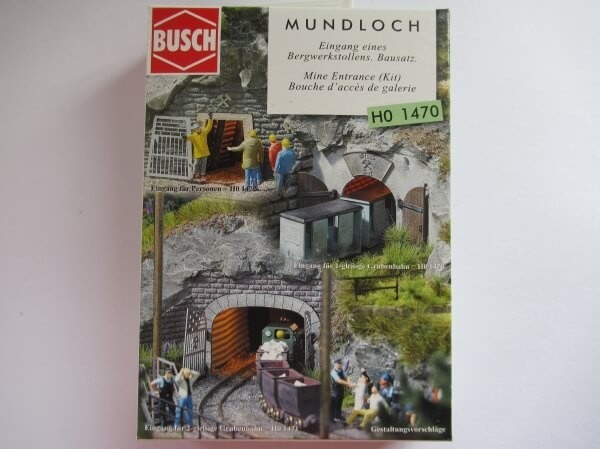 BUSCH 1470 HOf (1/87) 鉱山鉄道入口 (単線用) BUSCH 1470 HOf (1/87) 鉱山鉄道入口 (単線用)