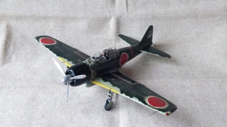 1/48 タミヤ】零式艦上戦闘機32型(A6M3) - 7.完成 - モデルニート