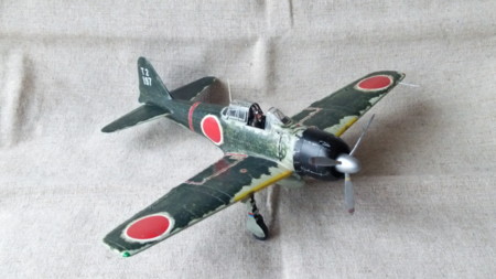 1/48 タミヤ】零式艦上戦闘機32型(A6M3) - 7.完成 - モデルニート