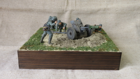 1/35 タミヤ】ドイツ・37mm対戦車砲【5.完成】 - モデルニート