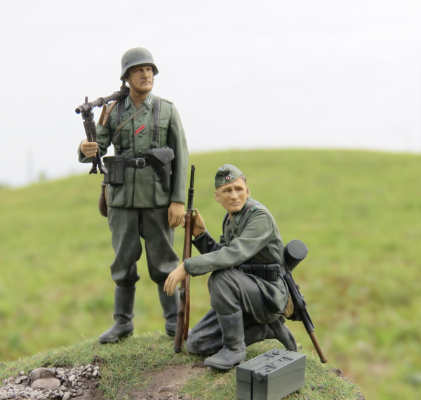 1/35 タミヤ】ドイツ歩兵セット (大戦中期)【完成】 - モデルニート