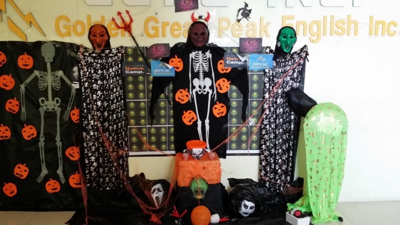 オフィスのハロウィーン飾り付け