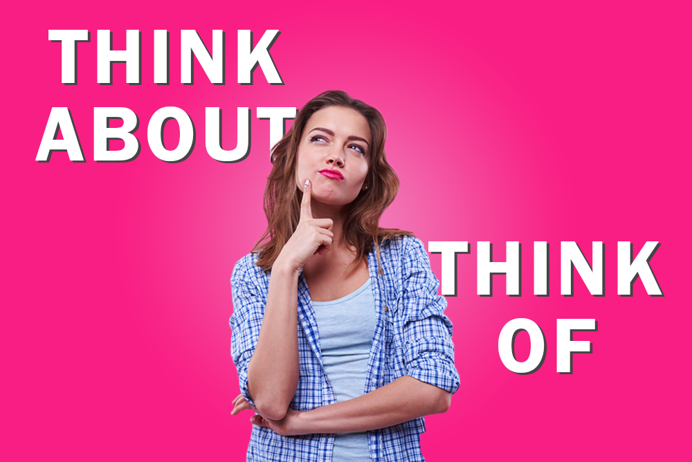 Think of you と think about you の違いは何ですか？