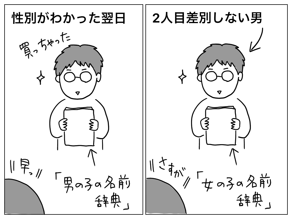 育児漫画 子供の名付け 1人目男の子 2人目女の子の我が家の場合 ほっぺは別腹
