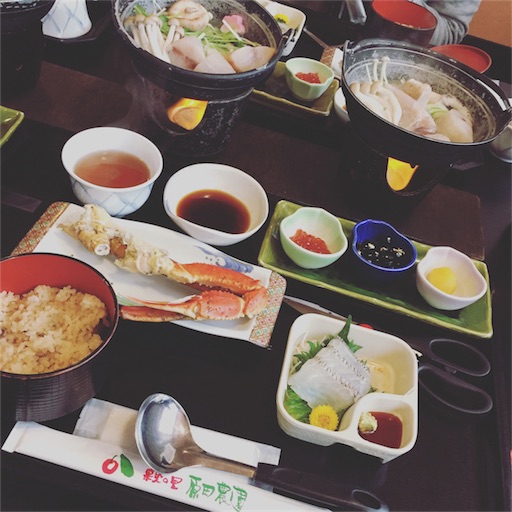 蟹とフグのお昼ごはん< 蟹とフグのお昼ごはん