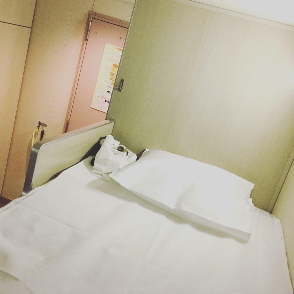 特一等室ベッド f:id:natsupocha:20170925123550j:plain