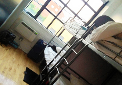 A nostalgic room where we met and talked to various people