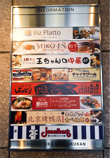 原宿タイ料理・チャイヤプーム看板 原宿タイ料理・チャイヤプーム看板