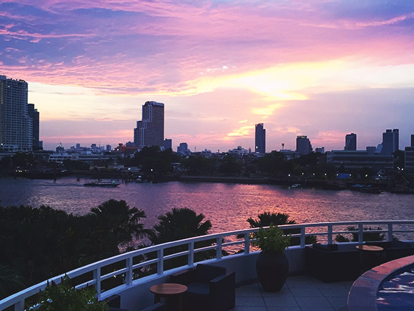 Chao Phraya River at dusk
