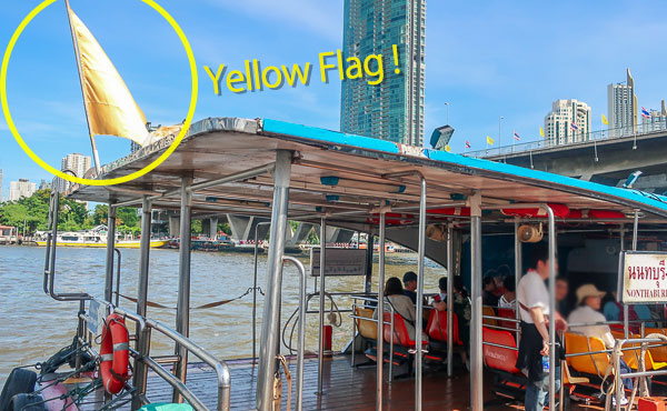 yellow flag boat