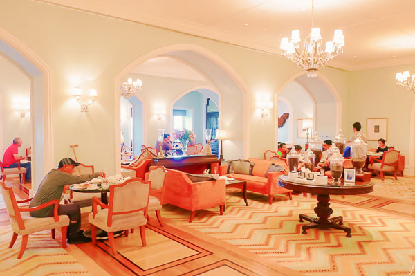 High tea at the long for Taj Mahal Hotel