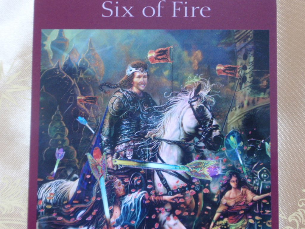 エンジェルタロットカード Six of Fire