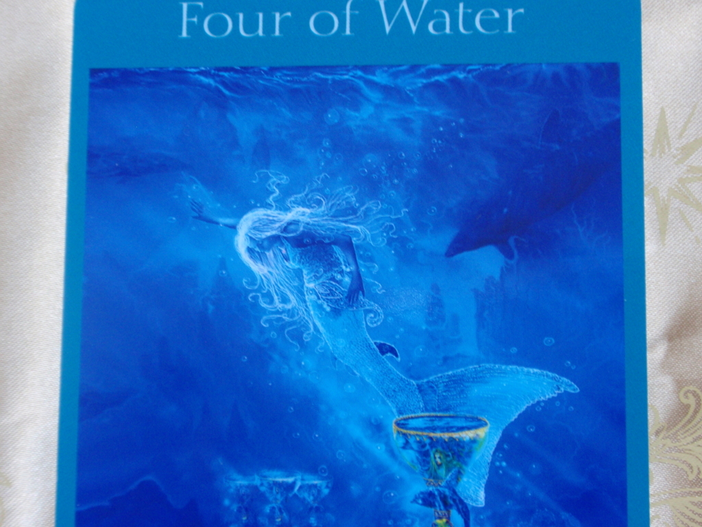 エンジェルタロットカード Four of Water