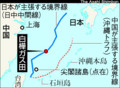 [国内][中国]日中が主張する境界線