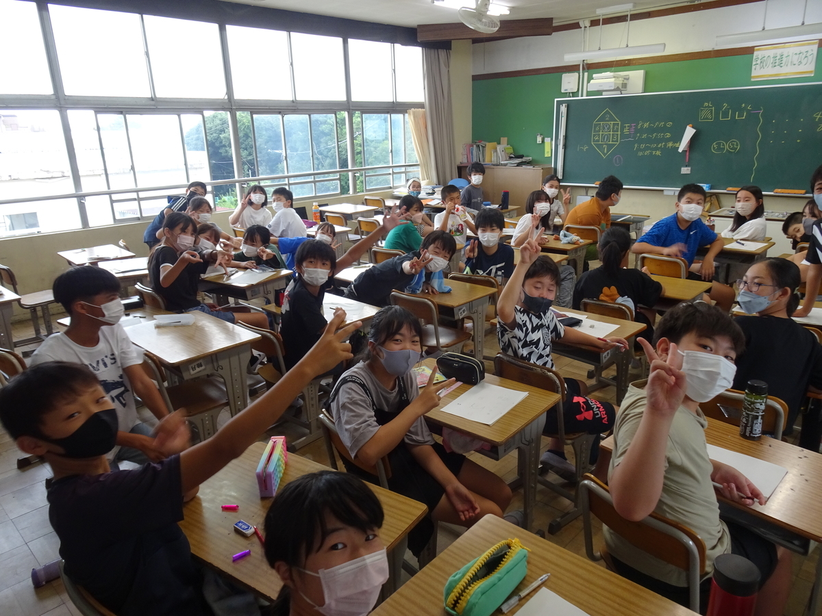 8/25 出校日 名和小学校の日記