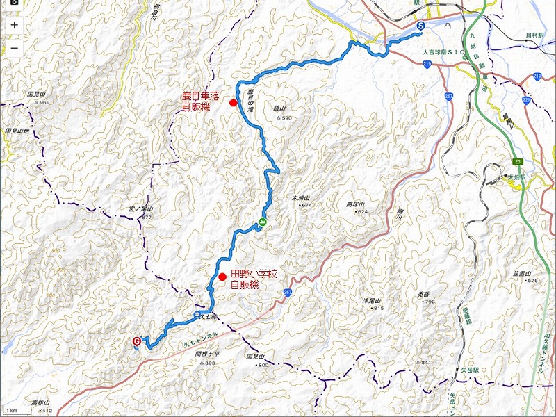 2020年10月24日 九州自然歩道 59日目 熊本県人吉市人吉橋～鹿児島県伊佐市大口笹野久七峠 - とりあえず、歩くか。晴れた日は星空の下で ...
