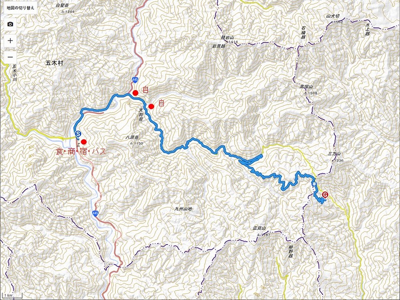 九州自然歩道 55日目 標高1000mの心地よい林道を歩く 熊本県球磨郡五木村頭地~水上村白蔵越 2020年10月3日 - 九州自然歩道を週末 ...