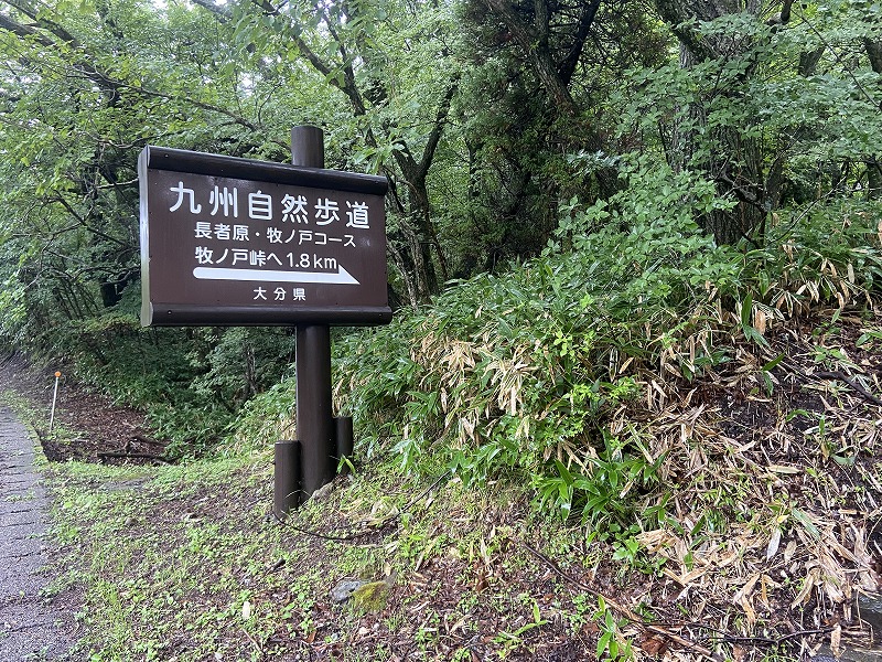 九州自然歩道 113日目 ずぶ濡れ地獄の最後に天使を見た 大分県竹田市久住町法華院温泉山荘~玖珠郡九重町牧ノ戸峠 2021年8月9日 - 九州 ...