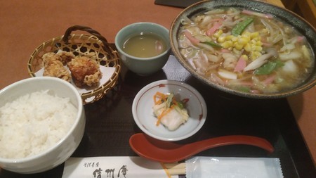 ちゃんぽん定食＠信州庵アベノアポロビル店