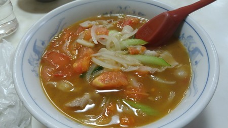 堺名物！？とまとラーメン＠新来来 宿院