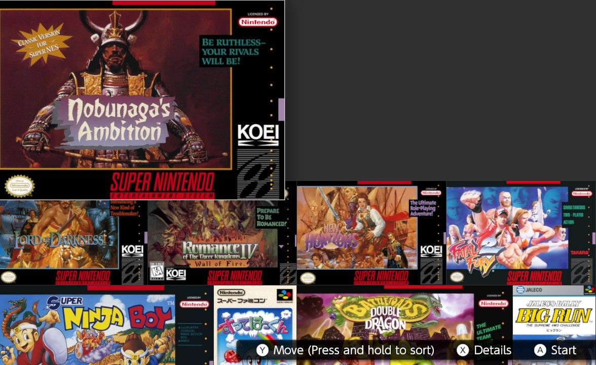 信長の野望,英語タイトル,Nintendo Switch Online,北米,