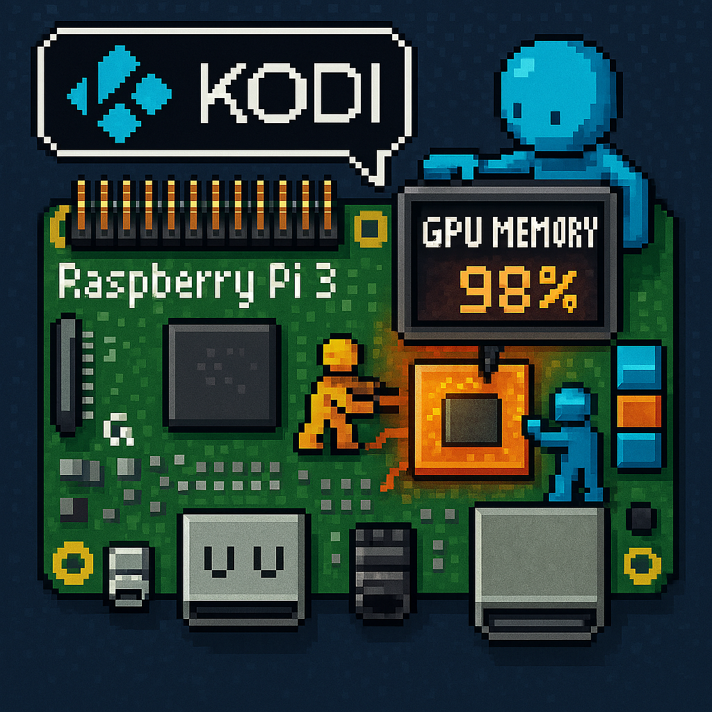Gpu Mem RaspberryPi3でのKODI動作中のGPUメモリの消費状況を確認したい - ncos1のブログ