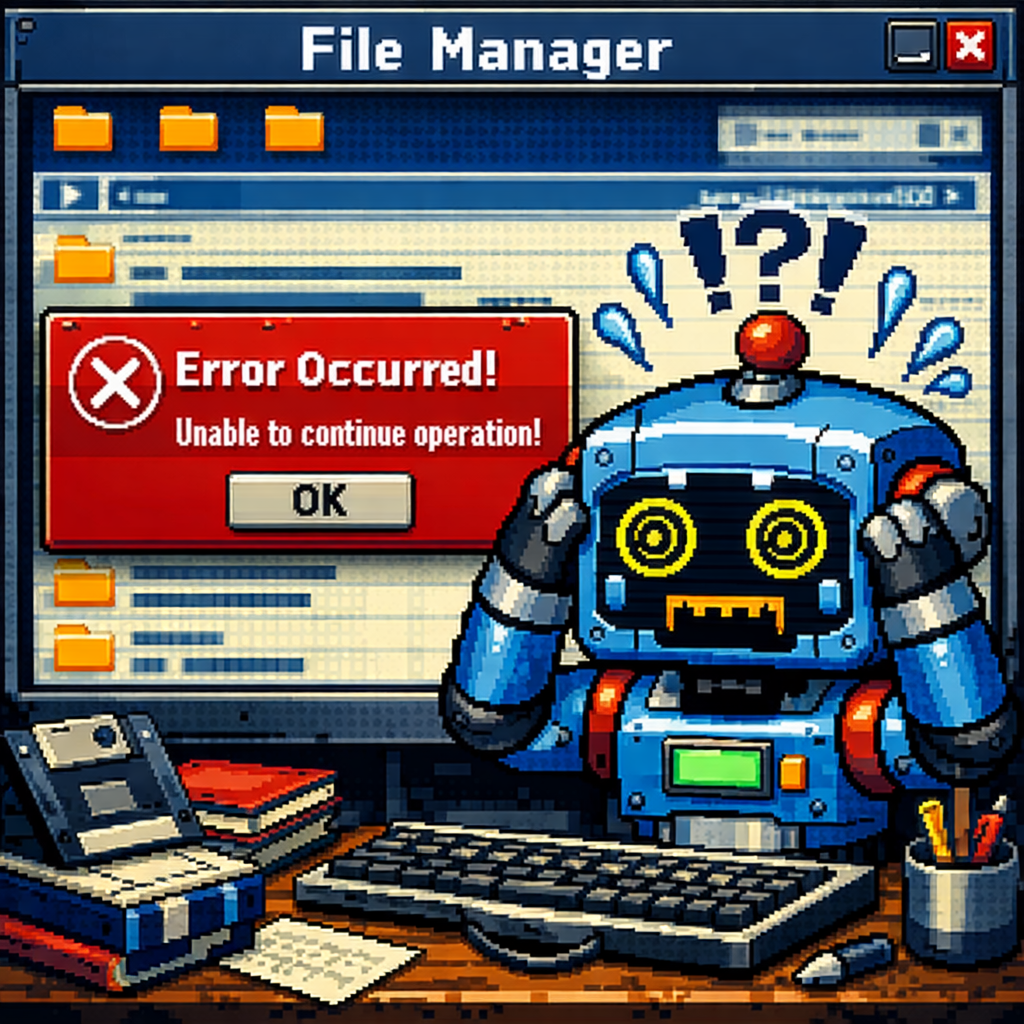 As/R フォルダーバーで右クリックするとエラーで終了してしまうので