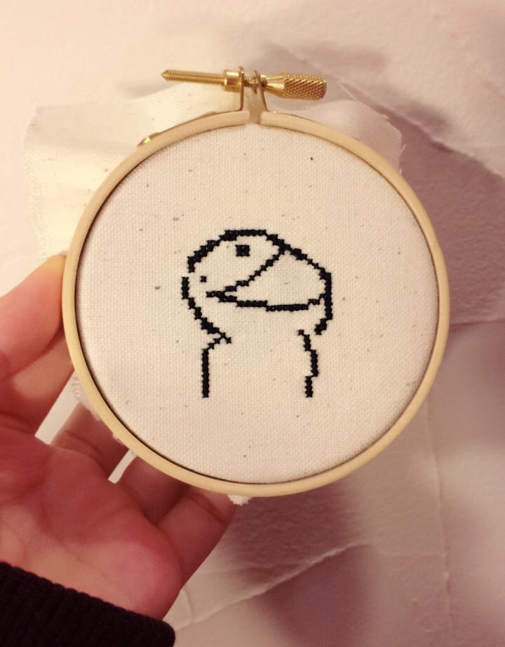 クロスステッチ図案 頭の悪い人 ねくらのメモ帳