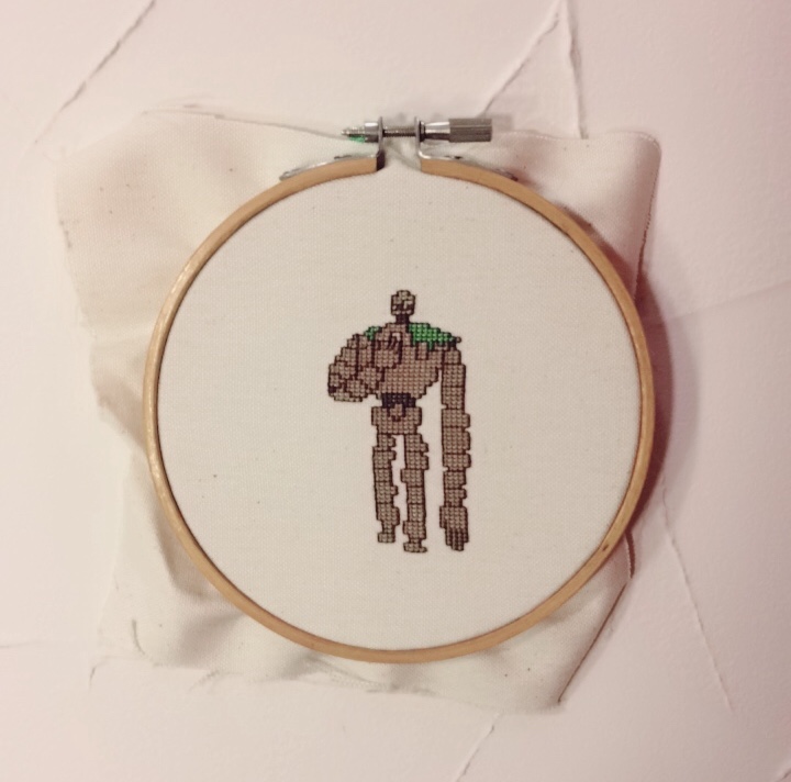 クロスステッチ図案 天空の城ラピュタ ロボット兵 ジブリ ねくらのメモ帳