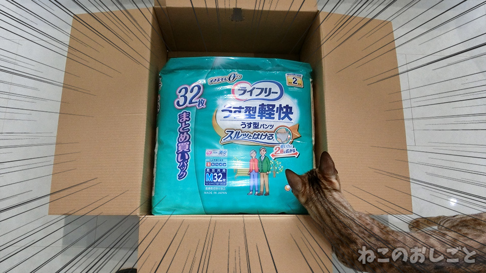 感謝！ Amazonほしい物リストからオムツが届いた！ - ねこのおしごと