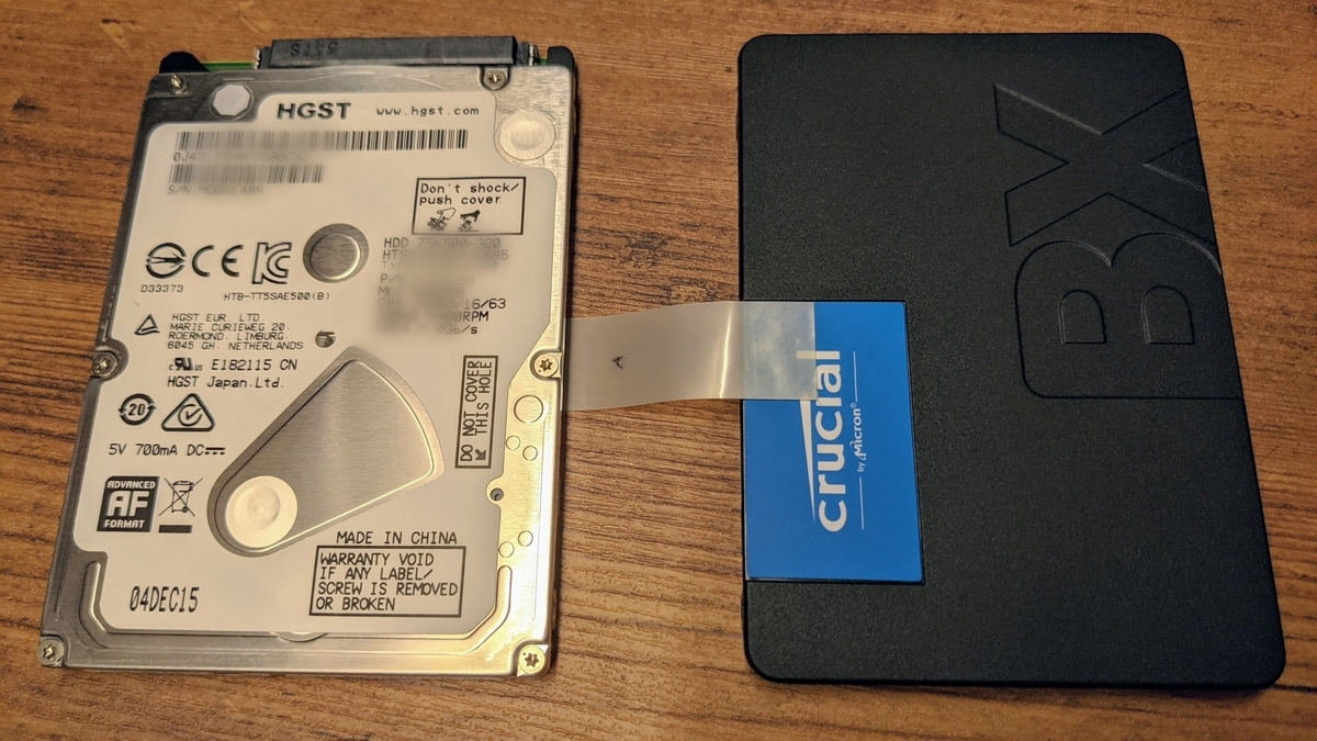 中古レッツノートCF-NX4のメモリ増設とSSD換装 - #キャンプ
