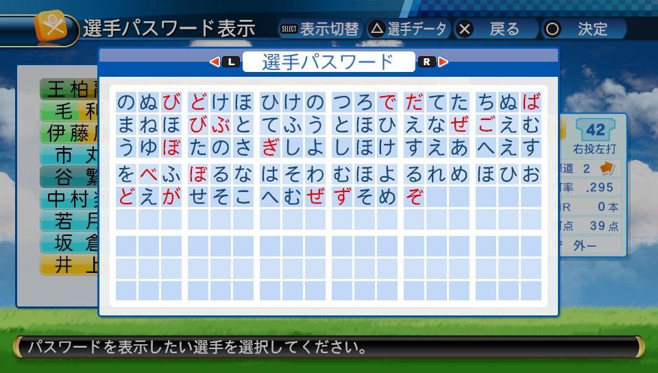 東京ヤクルトスワローズ 坂口智隆(パワプロ2016パスワード) - 一球入魂