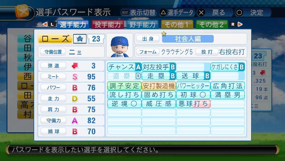 1998年横浜ベイスターズ ロバート・ローズ ※再作成【パワプロ