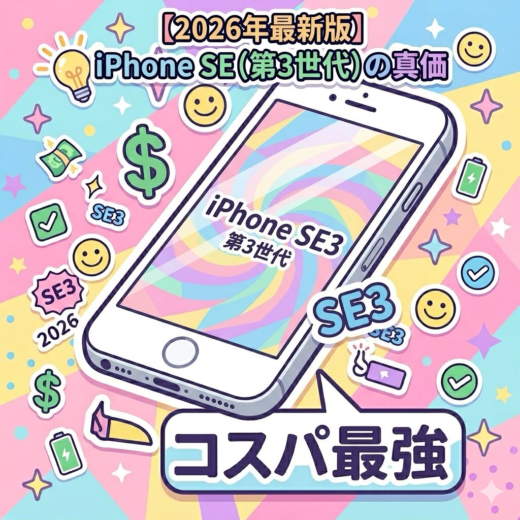 📱📱✨【2026年最新版】iPhone SE（第3世代）はまだ現役？コスパ最強
