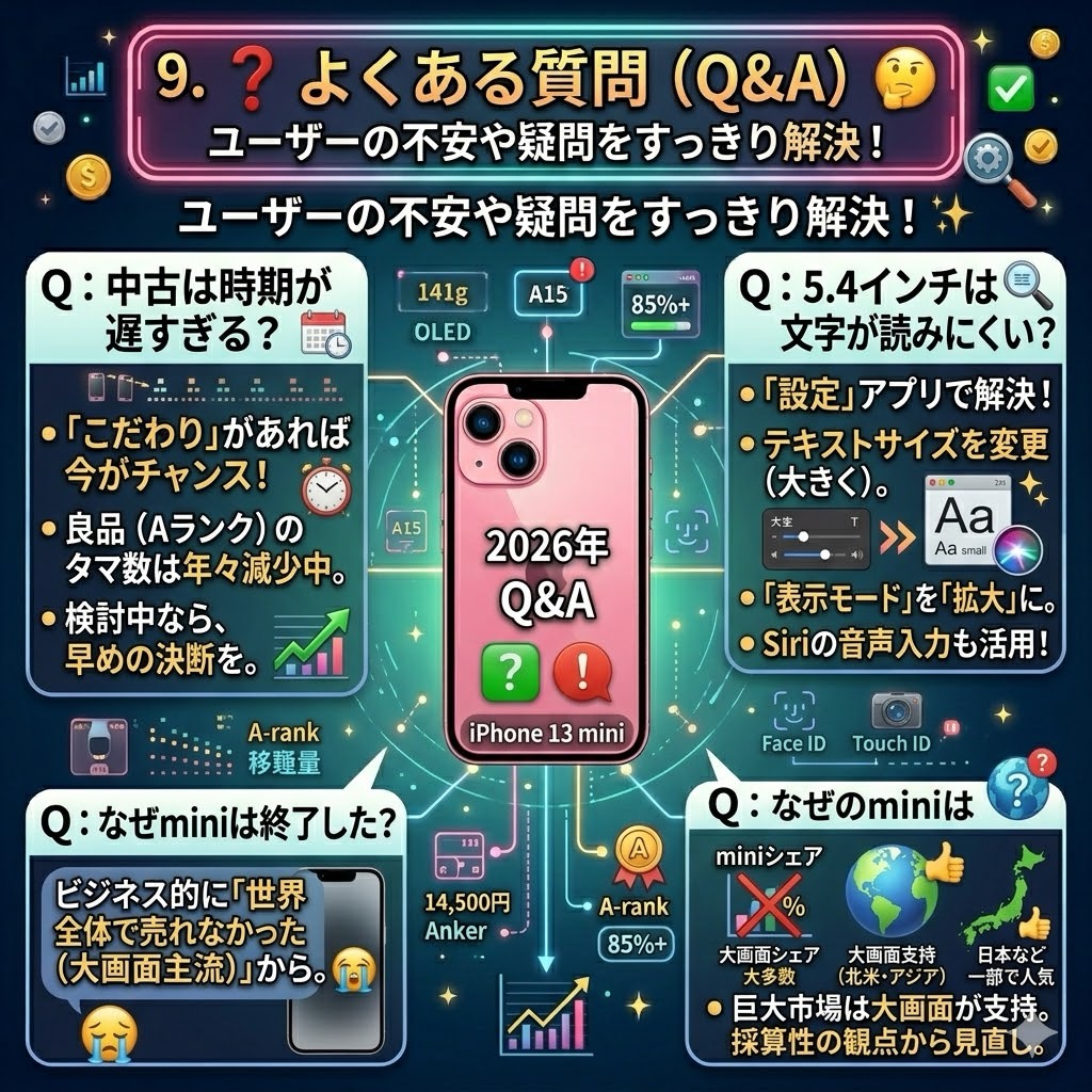 📱📱✨【2026年最新】iPhone 13 miniはまだ使える？ iOS 26対応！小型