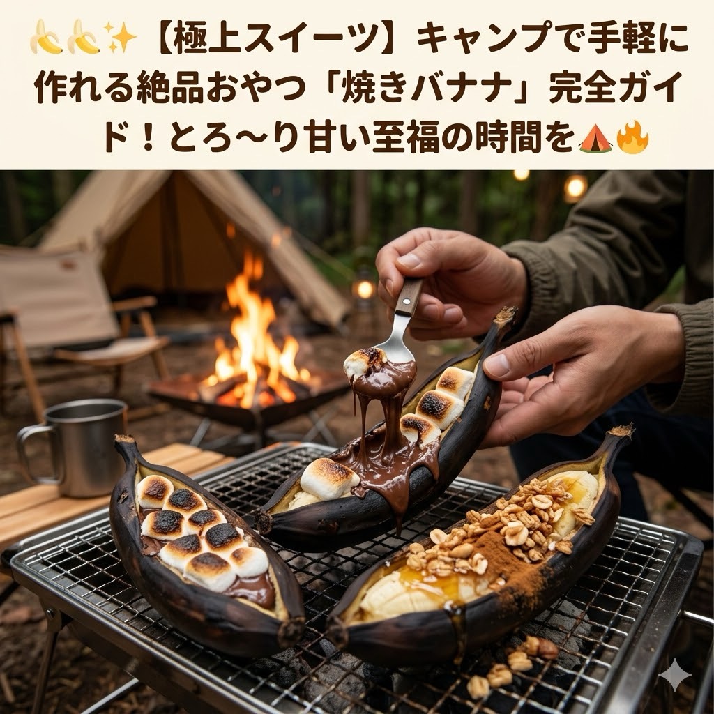 美味しさ倍増！キャンプで楽しむ焼きバナナ - アウトドアライフ