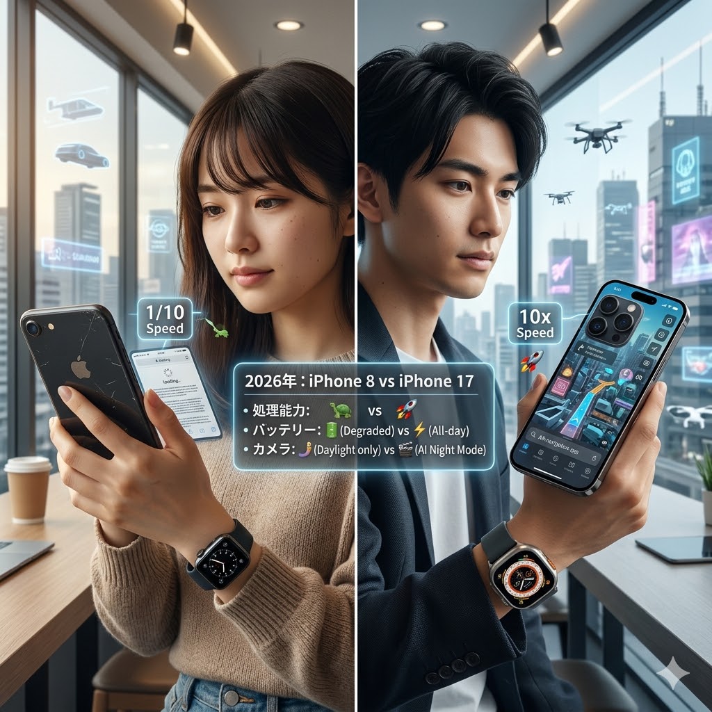 📱📱【2026年版】今すぐ確認！iPhone 8を使い続けるリスクと後悔しない